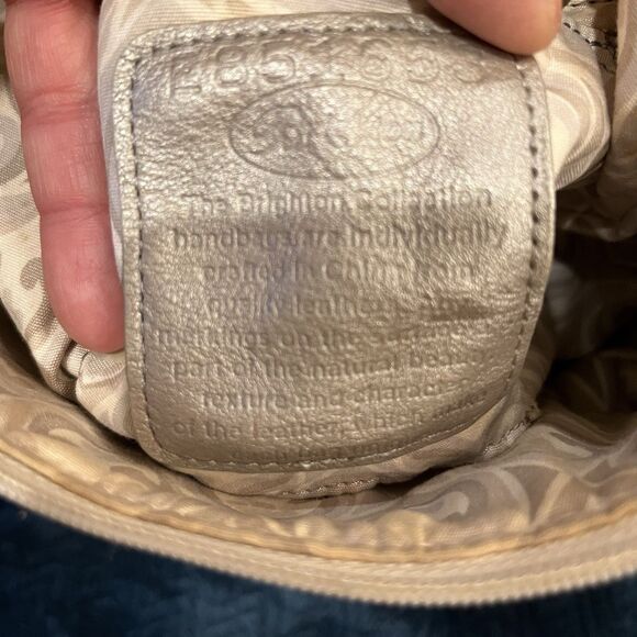 Brighton "Barbados" Pearl Pebbled Leather Hobo Shoulder Bag with Braided Strap - Picture 4 of 9